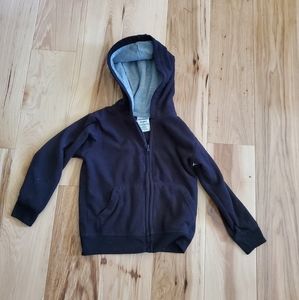 Boys 3T Black Fleece Hooded Zip up